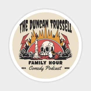 Occult-Style Duncan Trussell Podcast Skull and Candle Magnet